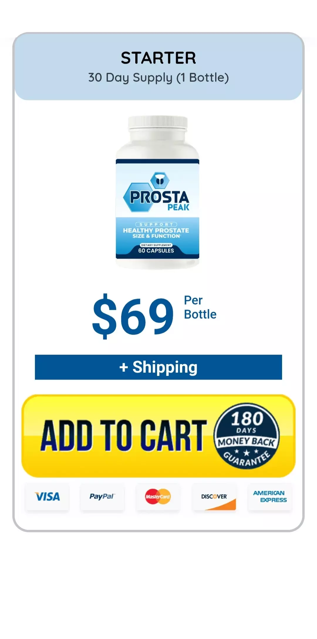 Prostalux™ 1 bottle pricing